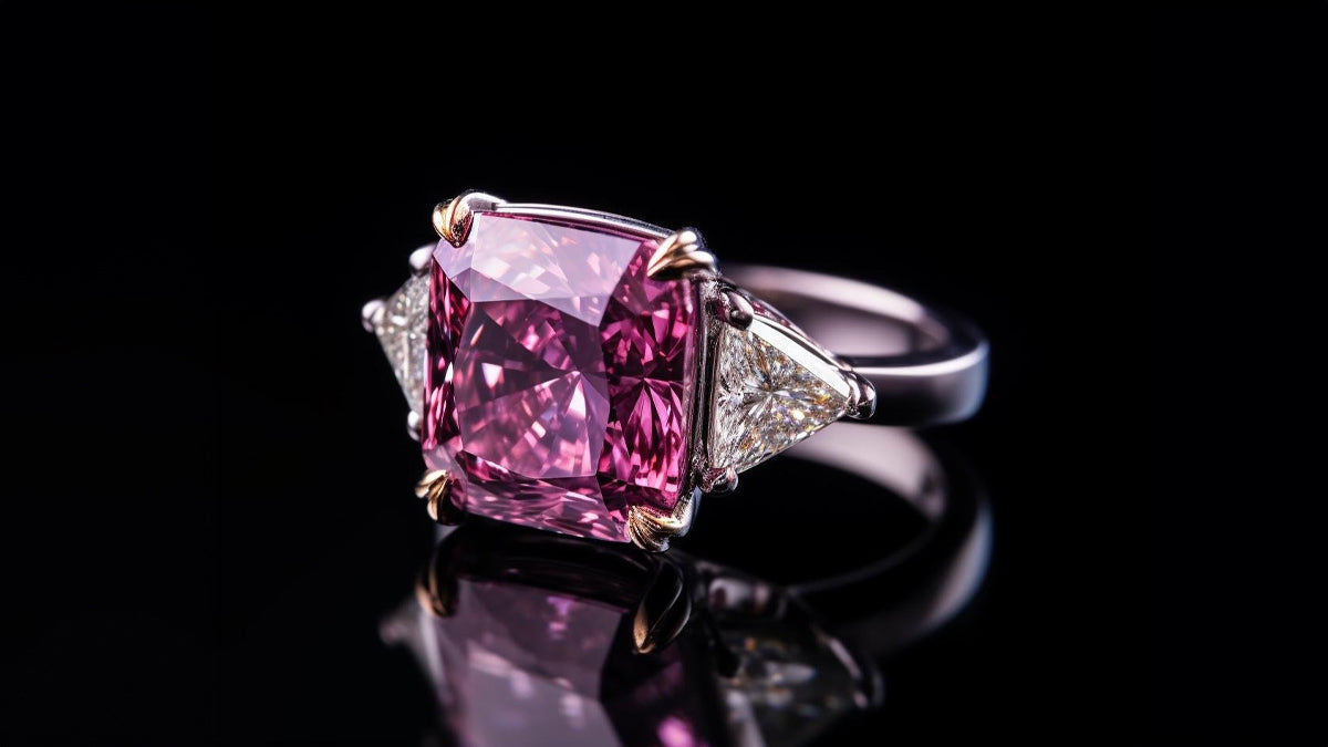 The world's largest pink diamond—stunning with brilliant pink hues.