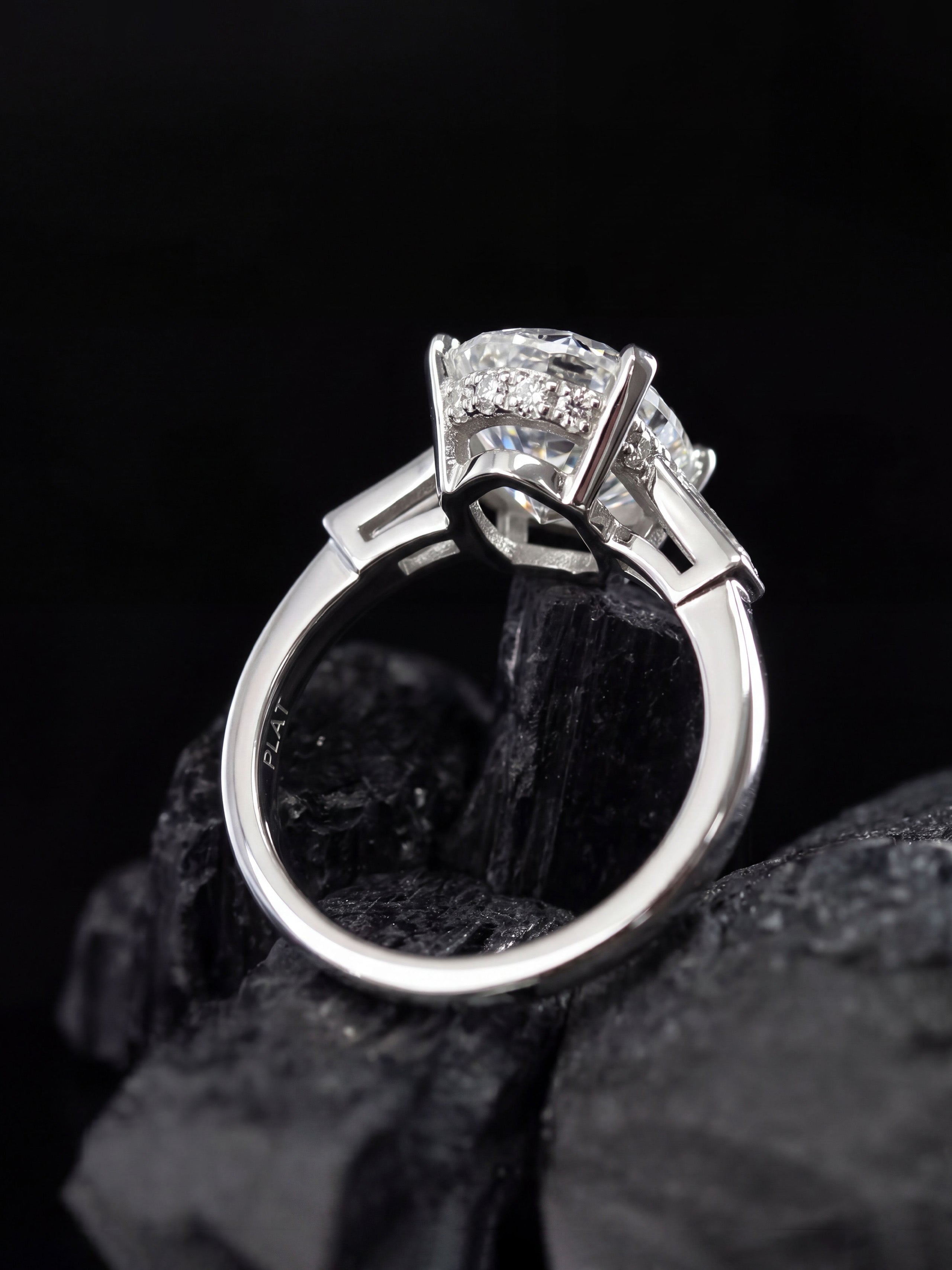 A custom-cut platinum diamond ring, designed with you by Garo Demirjian. Timeless craftsmanship built to outlive trends—and to feel made just for you.